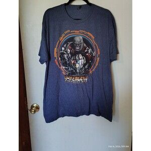 Marvel Avengers Infinity War Thanos Gauntlet Graphic Tee Men’s XL Blue